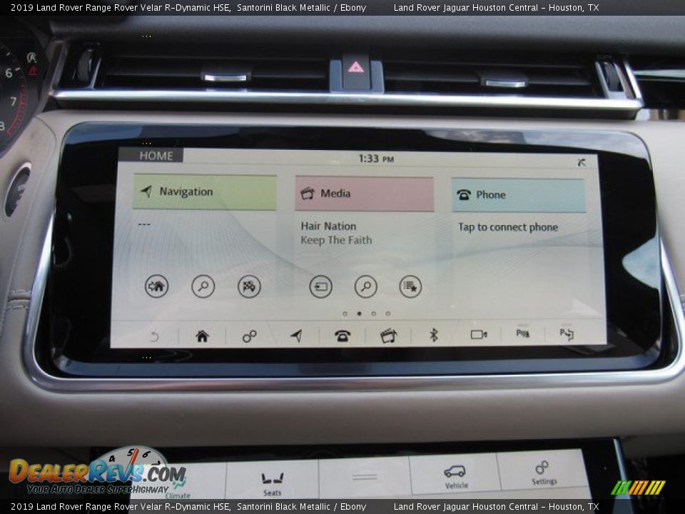 2019 Land Rover Range Rover Velar R-Dynamic HSE Santorini Black Metallic / Ebony Photo #30