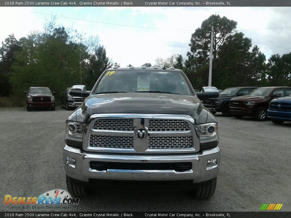 2018 Ram 2500 Laramie Crew Cab 4x4 Granite Crystal Metallic / Black Photo #8