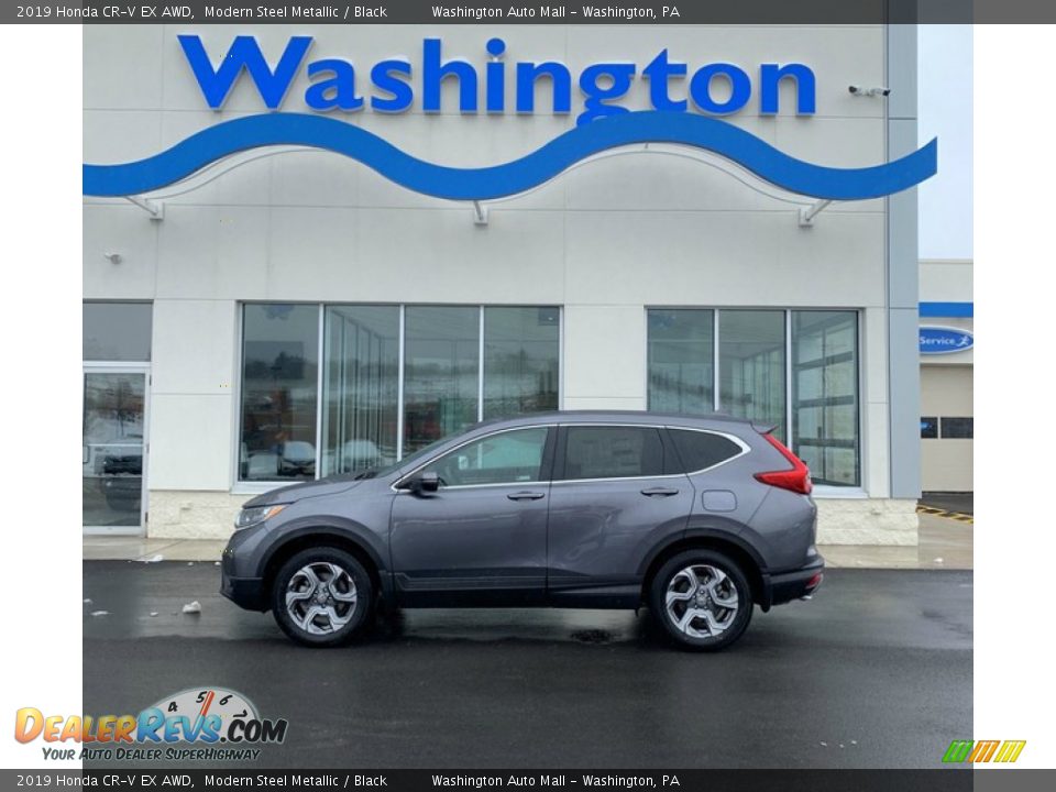 2019 Honda CR-V EX AWD Modern Steel Metallic / Black Photo #1