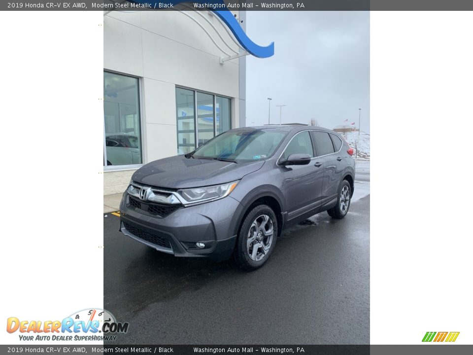 2019 Honda CR-V EX AWD Modern Steel Metallic / Black Photo #2
