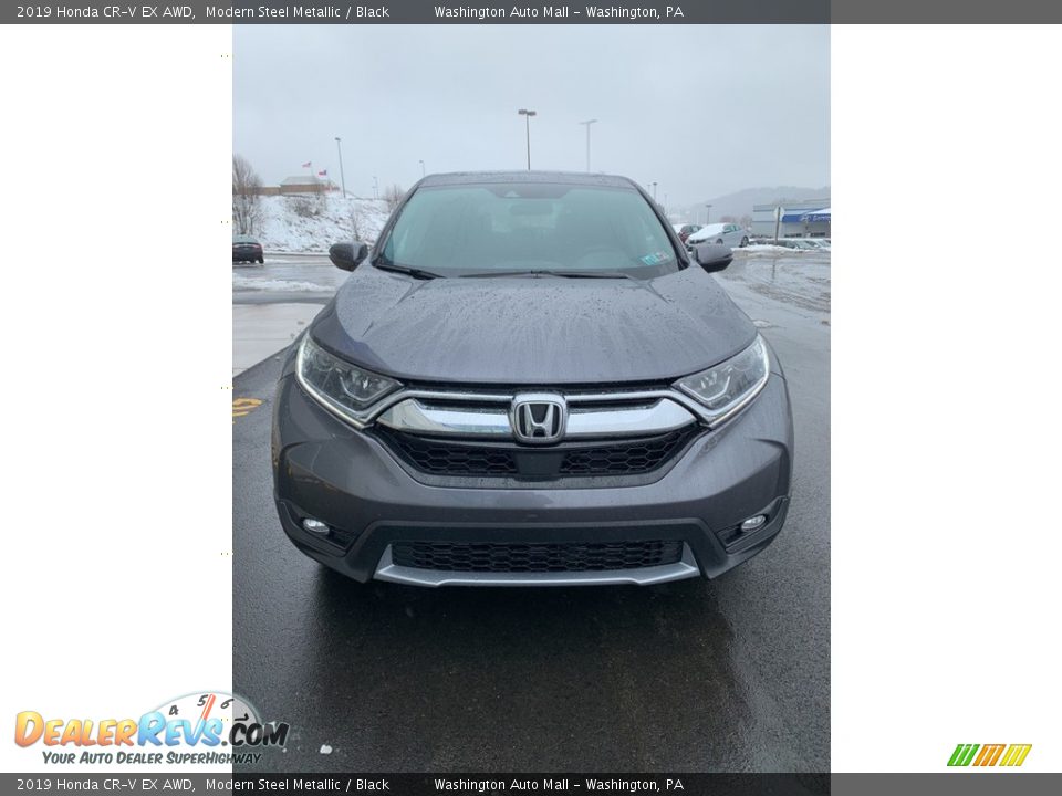 2019 Honda CR-V EX AWD Modern Steel Metallic / Black Photo #3