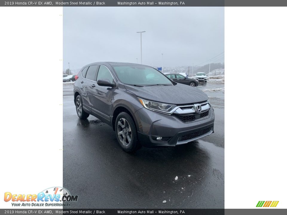 2019 Honda CR-V EX AWD Modern Steel Metallic / Black Photo #4