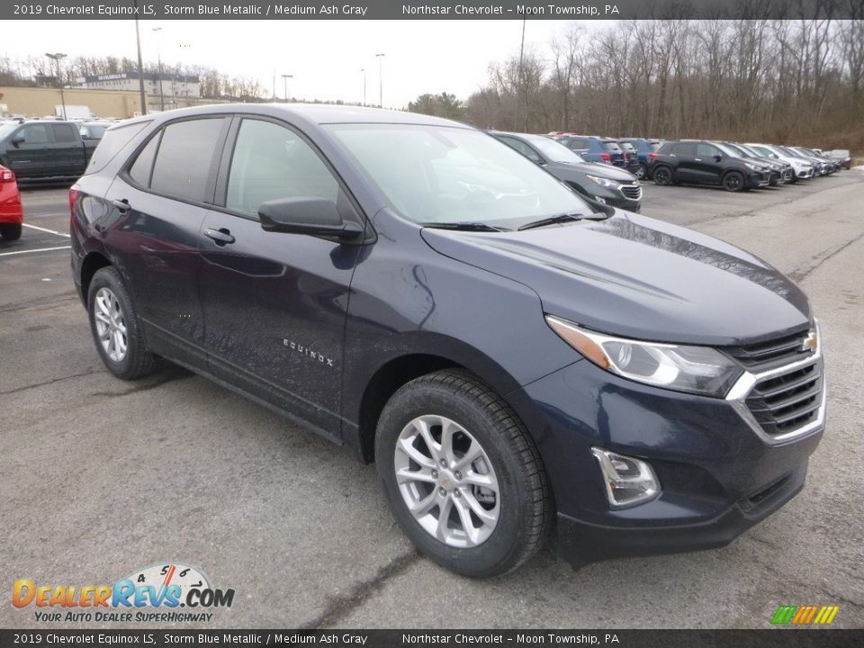 2019 Chevrolet Equinox LS Storm Blue Metallic / Medium Ash Gray Photo #7