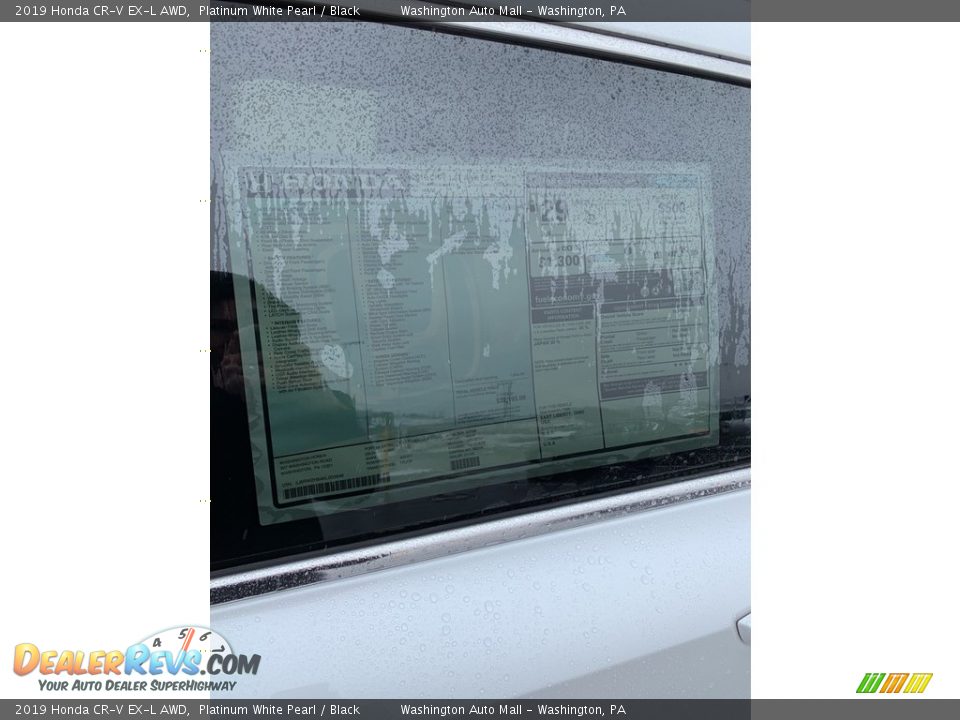 2019 Honda CR-V EX-L AWD Platinum White Pearl / Black Photo #15