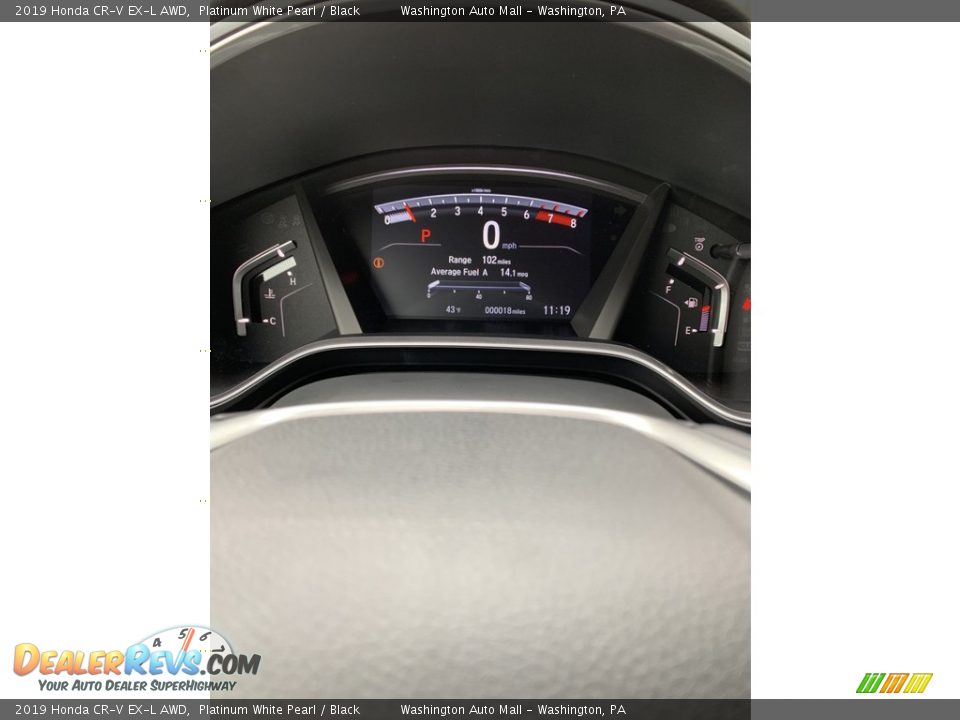 2019 Honda CR-V EX-L AWD Platinum White Pearl / Black Photo #31