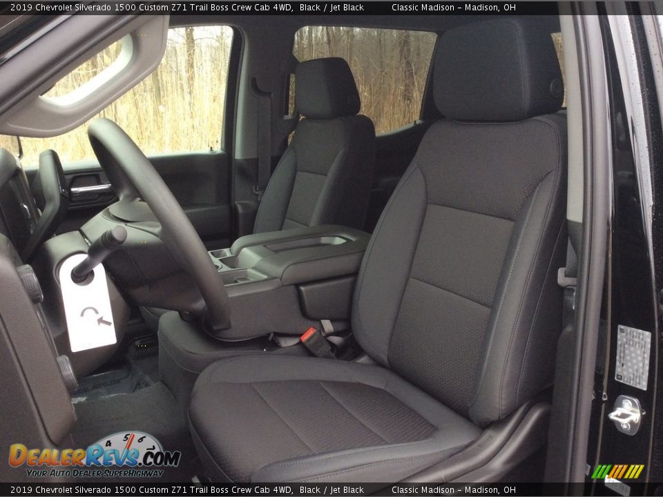 2019 Chevrolet Silverado 1500 Custom Z71 Trail Boss Crew Cab 4WD Black / Jet Black Photo #10