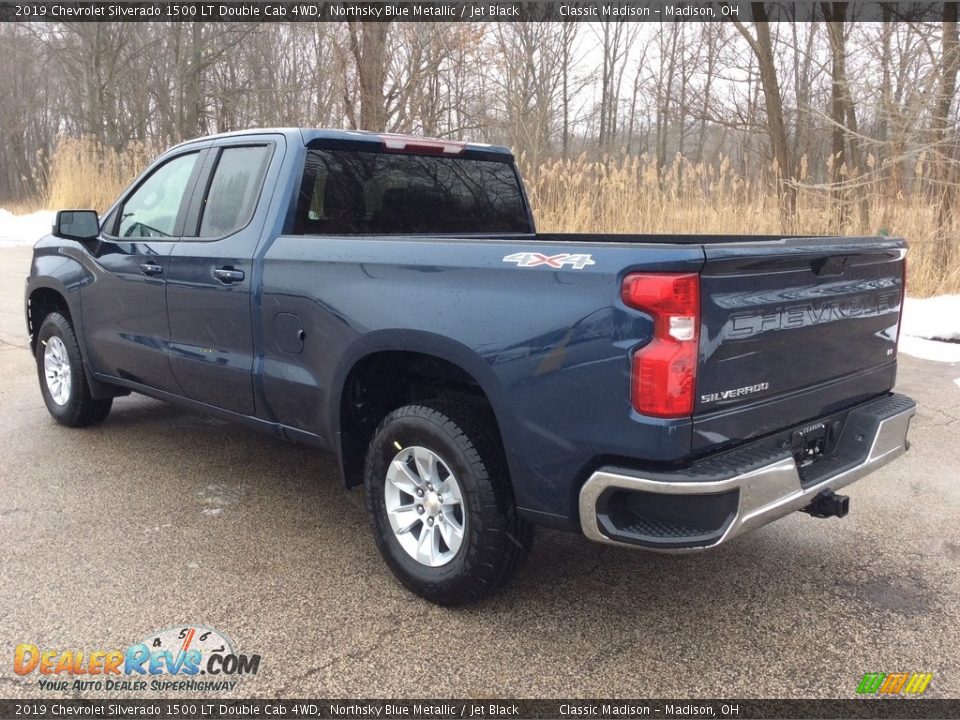 2019 Chevrolet Silverado 1500 LT Double Cab 4WD Northsky Blue Metallic / Jet Black Photo #4