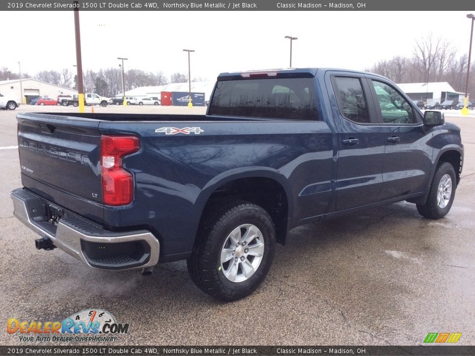 2019 Chevrolet Silverado 1500 LT Double Cab 4WD Northsky Blue Metallic / Jet Black Photo #6