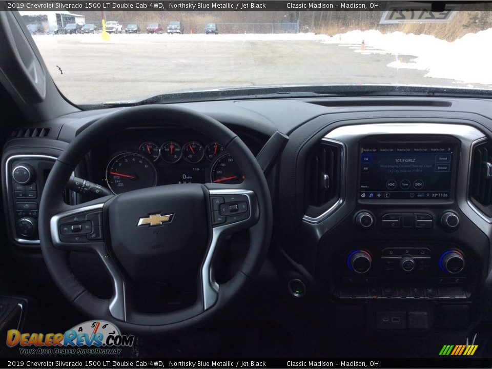 2019 Chevrolet Silverado 1500 LT Double Cab 4WD Northsky Blue Metallic / Jet Black Photo #12