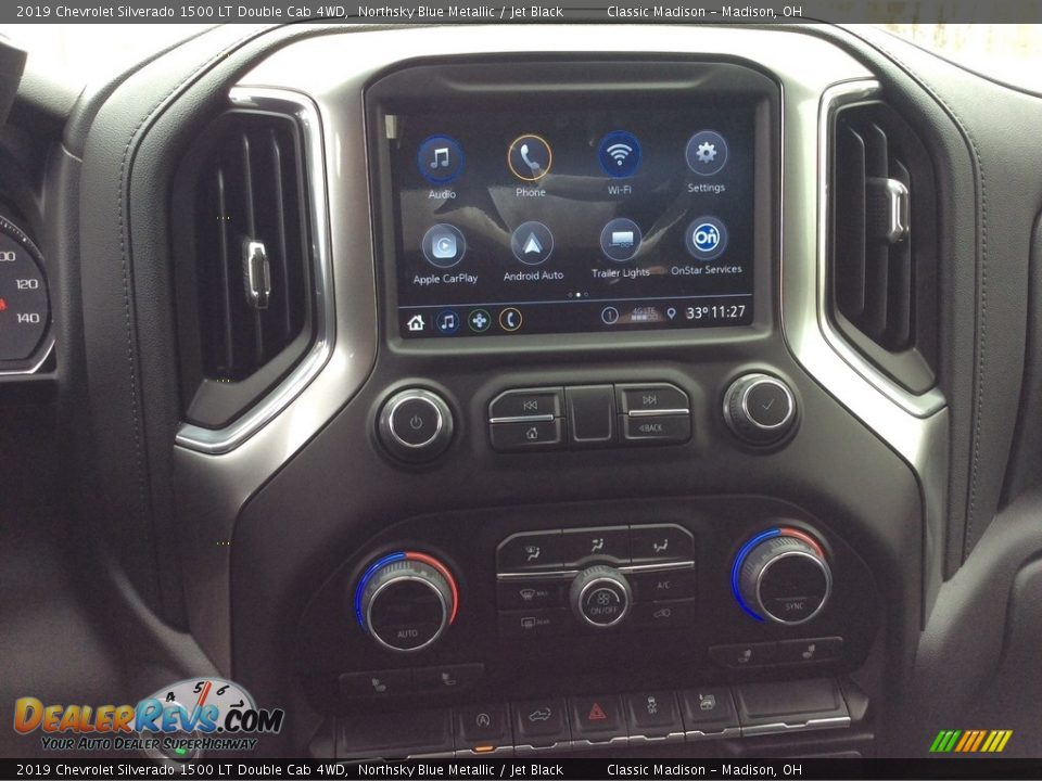 2019 Chevrolet Silverado 1500 LT Double Cab 4WD Northsky Blue Metallic / Jet Black Photo #14