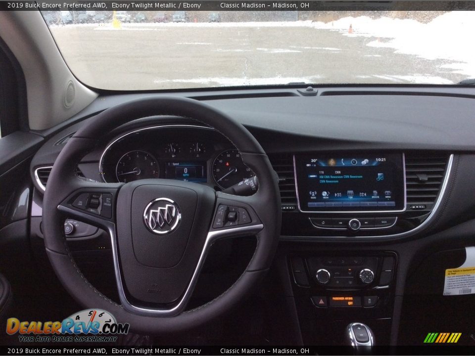 2019 Buick Encore Preferred AWD Ebony Twilight Metallic / Ebony Photo #12