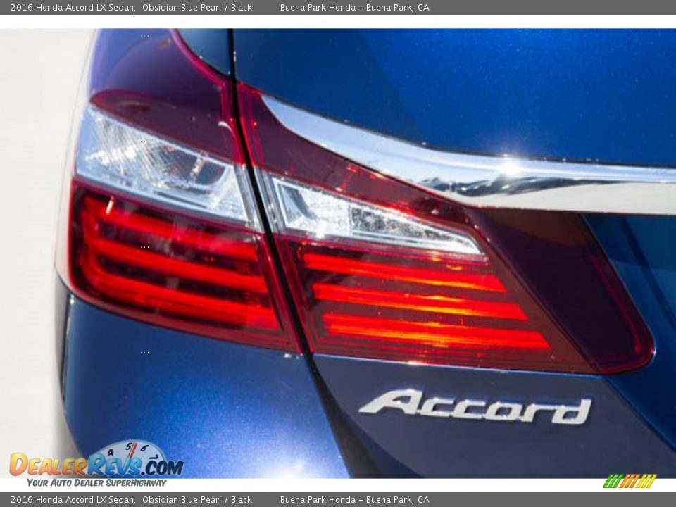 2016 Honda Accord LX Sedan Obsidian Blue Pearl / Black Photo #10