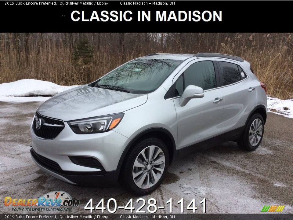 2019 Buick Encore Preferred Quicksilver Metallic / Ebony Photo #1