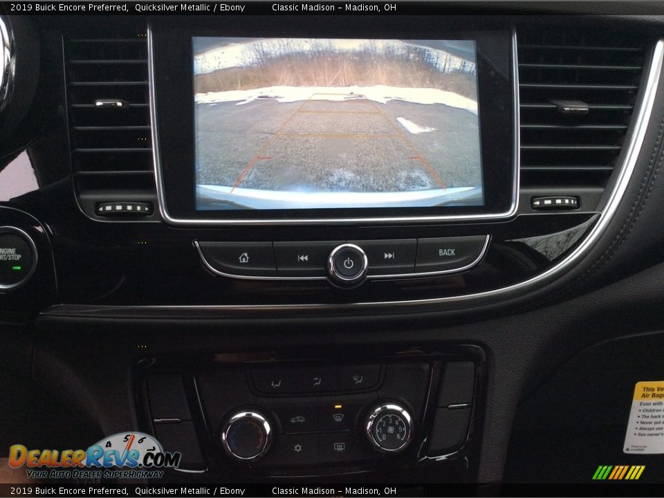 2019 Buick Encore Preferred Quicksilver Metallic / Ebony Photo #14
