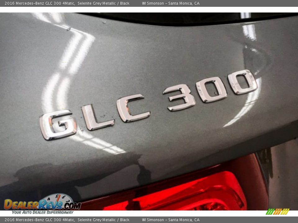 2016 Mercedes-Benz GLC 300 4Matic Selenite Grey Metallic / Black Photo #7