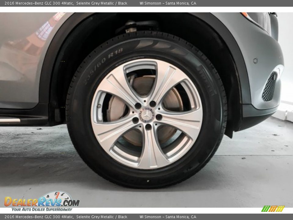 2016 Mercedes-Benz GLC 300 4Matic Selenite Grey Metallic / Black Photo #8