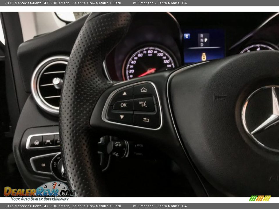 2016 Mercedes-Benz GLC 300 4Matic Selenite Grey Metallic / Black Photo #19