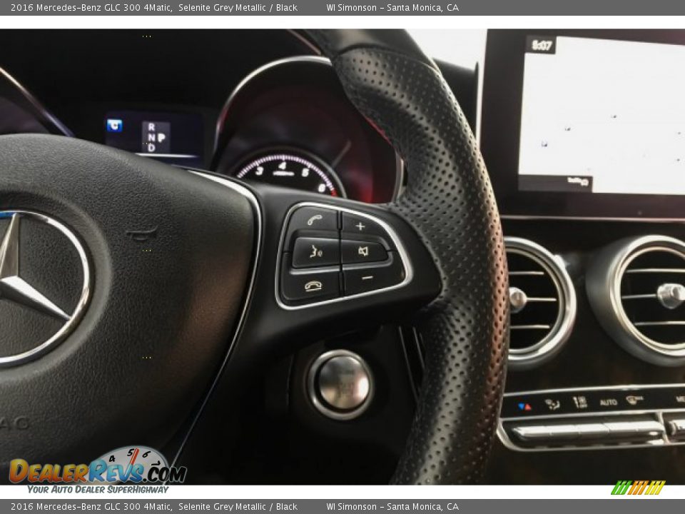 2016 Mercedes-Benz GLC 300 4Matic Selenite Grey Metallic / Black Photo #20