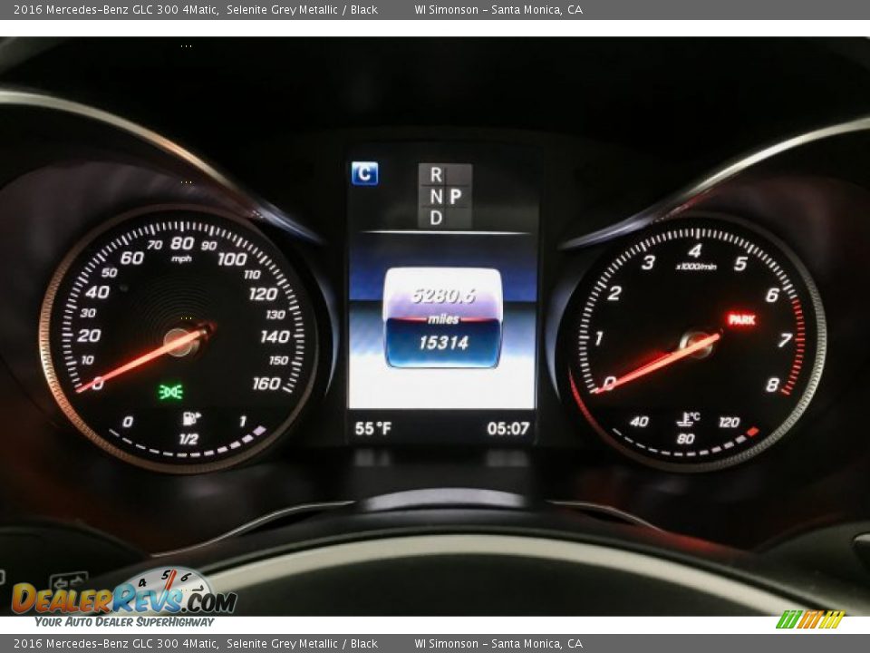 2016 Mercedes-Benz GLC 300 4Matic Selenite Grey Metallic / Black Photo #21