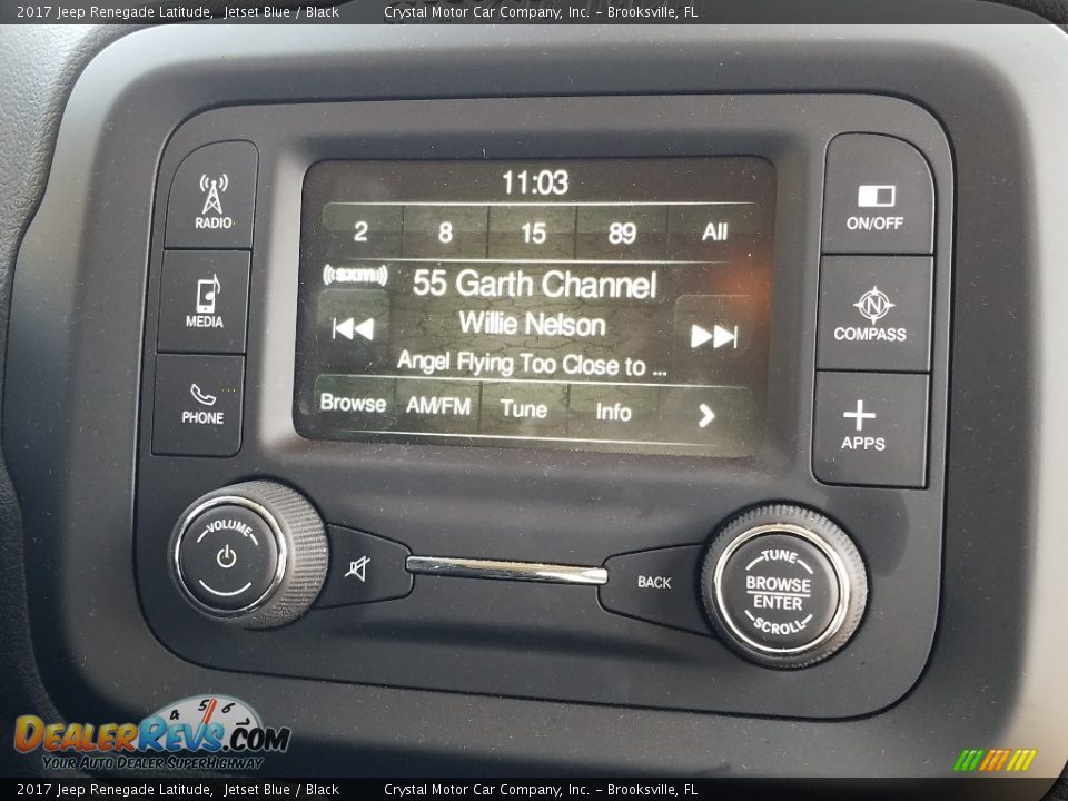 2017 Jeep Renegade Latitude Jetset Blue / Black Photo #15