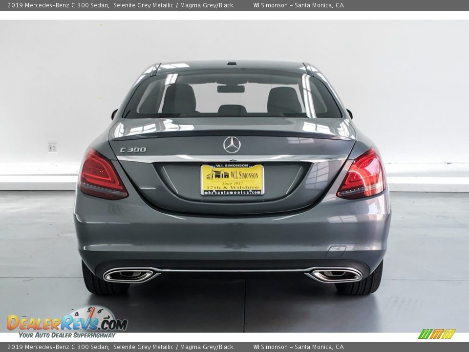 2019 Mercedes-Benz C 300 Sedan Selenite Grey Metallic / Magma Grey/Black Photo #3