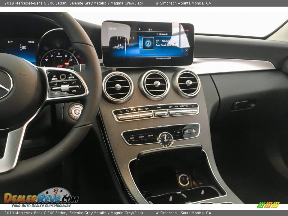 2019 Mercedes-Benz C 300 Sedan Selenite Grey Metallic / Magma Grey/Black Photo #6