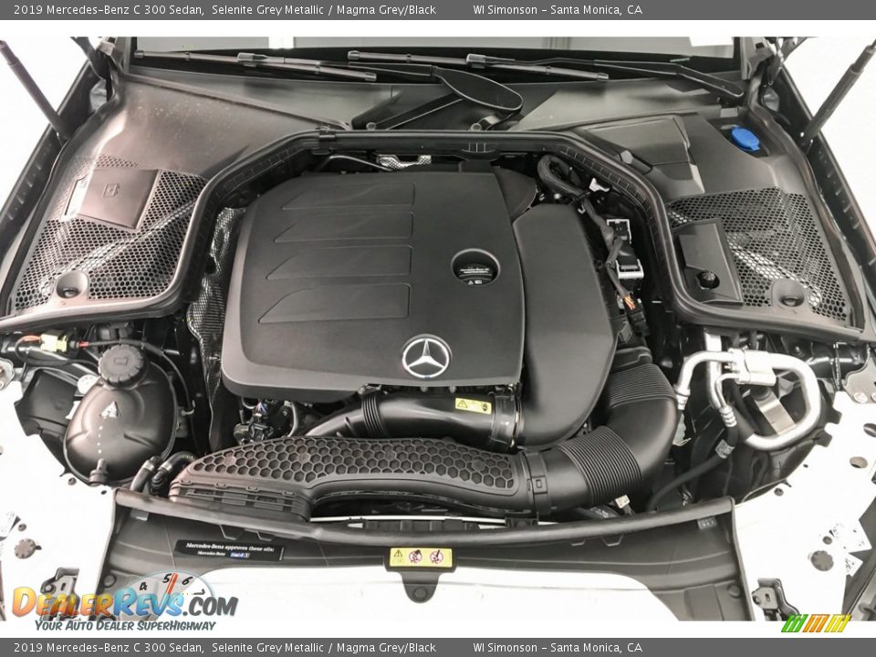 2019 Mercedes-Benz C 300 Sedan Selenite Grey Metallic / Magma Grey/Black Photo #8