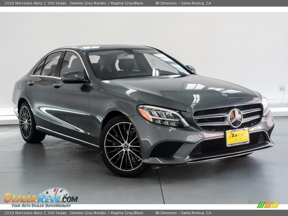 2019 Mercedes-Benz C 300 Sedan Selenite Grey Metallic / Magma Grey/Black Photo #12