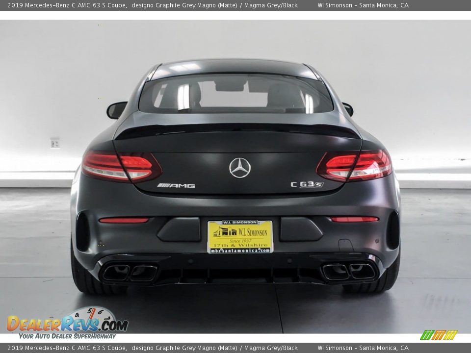 2019 Mercedes-Benz C AMG 63 S Coupe designo Graphite Grey Magno (Matte) / Magma Grey/Black Photo #3