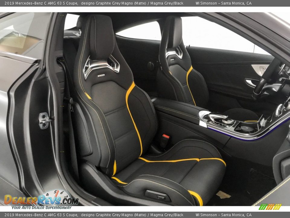 2019 Mercedes-Benz C AMG 63 S Coupe designo Graphite Grey Magno (Matte) / Magma Grey/Black Photo #5