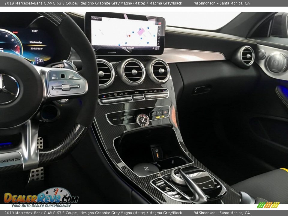 2019 Mercedes-Benz C AMG 63 S Coupe designo Graphite Grey Magno (Matte) / Magma Grey/Black Photo #6