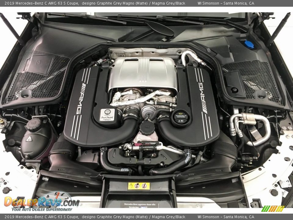 2019 Mercedes-Benz C AMG 63 S Coupe designo Graphite Grey Magno (Matte) / Magma Grey/Black Photo #8