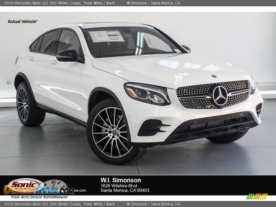 2019 Mercedes-Benz GLC 300 4Matic Coupe Polar White / Black Photo #1