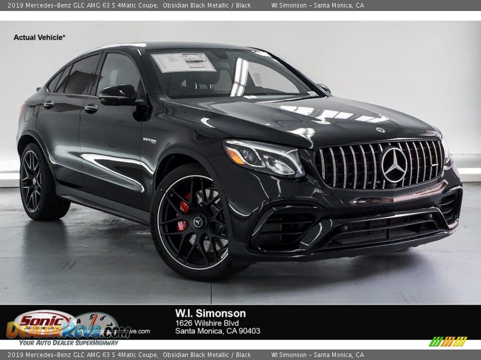 2019 Mercedes-Benz GLC AMG 63 S 4Matic Coupe Obsidian Black Metallic / Black Photo #1