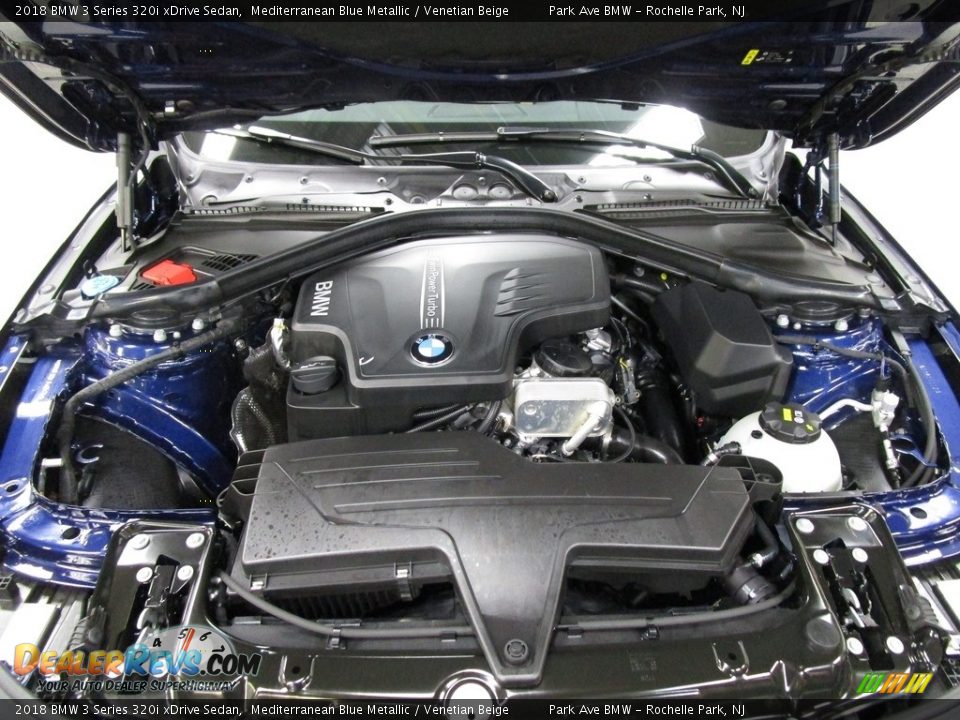2018 BMW 3 Series 320i xDrive Sedan Mediterranean Blue Metallic / Venetian Beige Photo #28