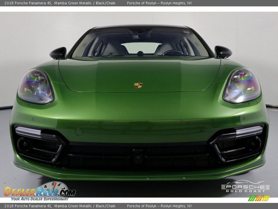 2018 Porsche Panamera 4S Mamba Green Metallic / Black/Chalk Photo #2