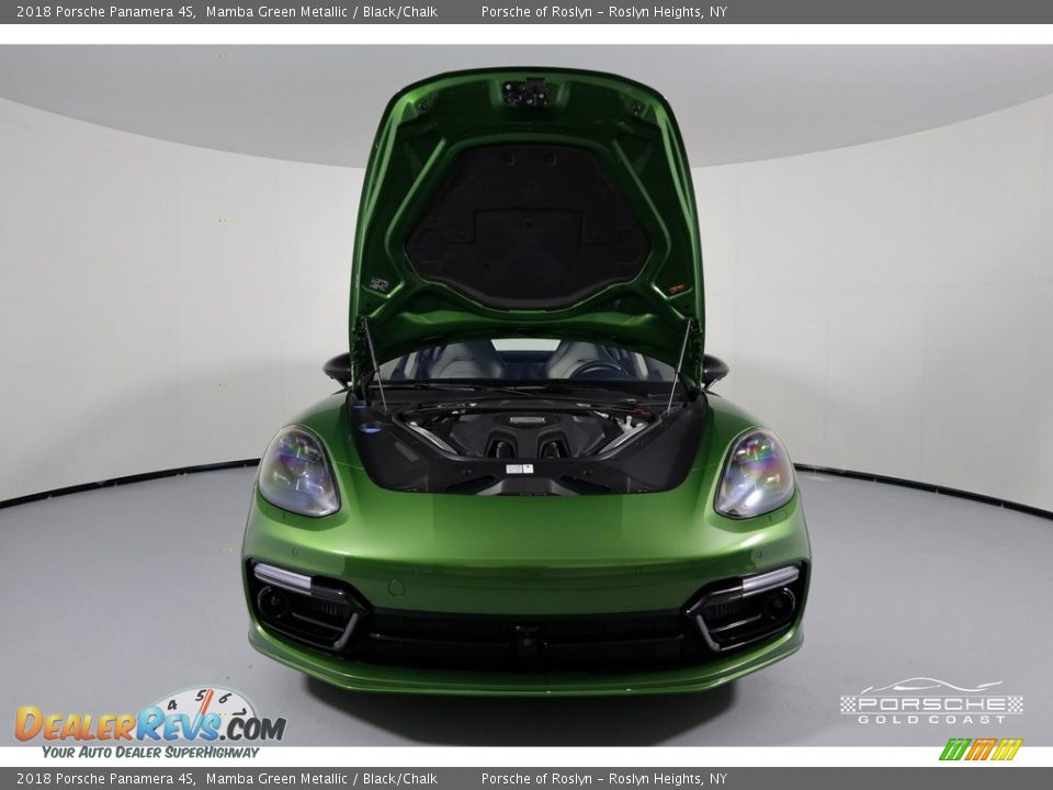 2018 Porsche Panamera 4S Mamba Green Metallic / Black/Chalk Photo #3