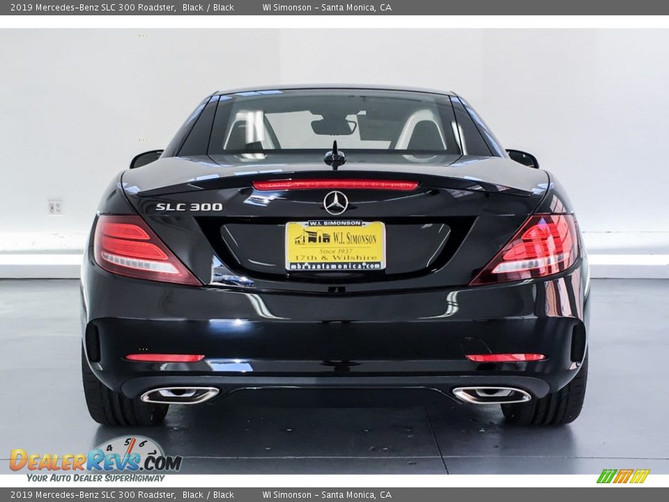 2019 Mercedes-Benz SLC 300 Roadster Black / Black Photo #3
