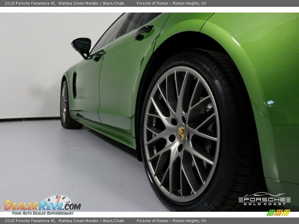 2018 Porsche Panamera 4S Mamba Green Metallic / Black/Chalk Photo #8
