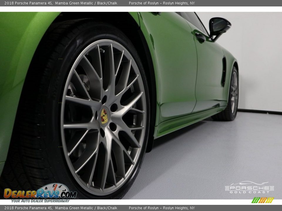 2018 Porsche Panamera 4S Mamba Green Metallic / Black/Chalk Photo #13