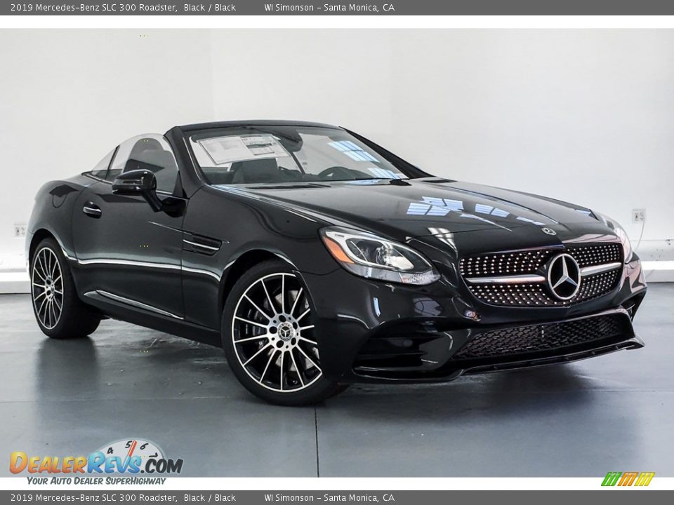 2019 Mercedes-Benz SLC 300 Roadster Black / Black Photo #12