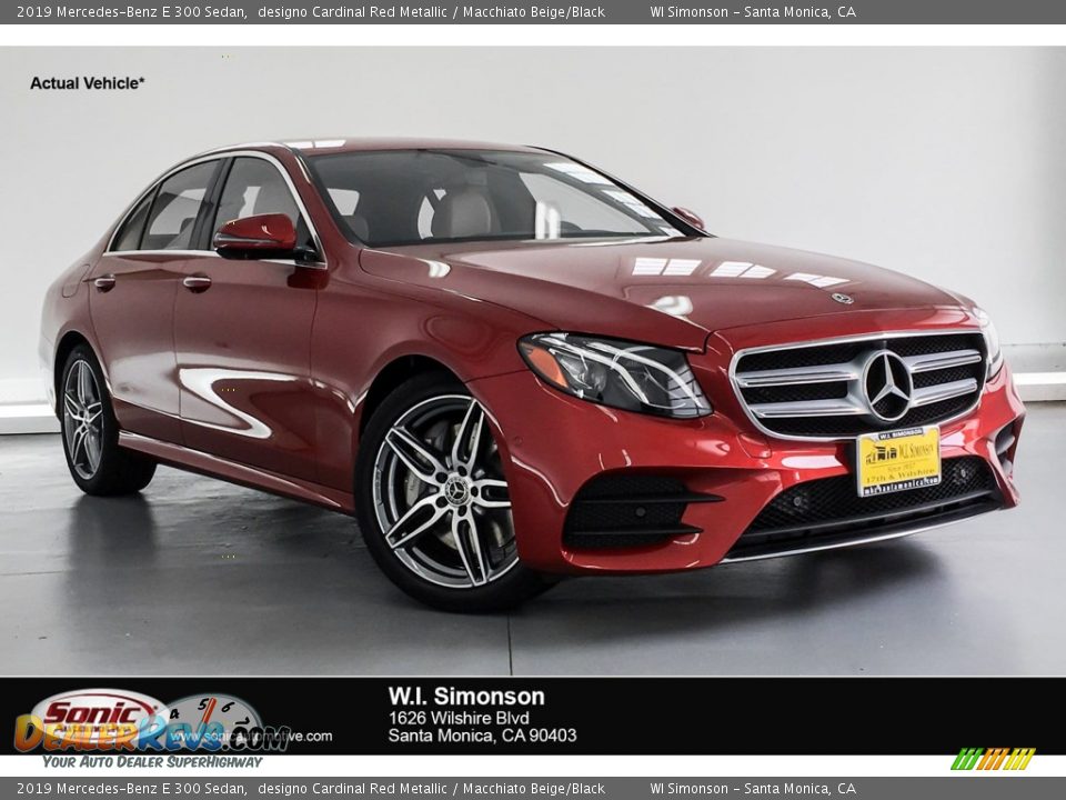 2019 Mercedes-Benz E 300 Sedan designo Cardinal Red Metallic / Macchiato Beige/Black Photo #1