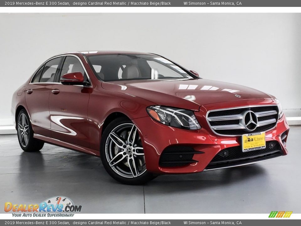 2019 Mercedes-Benz E 300 Sedan designo Cardinal Red Metallic / Macchiato Beige/Black Photo #12