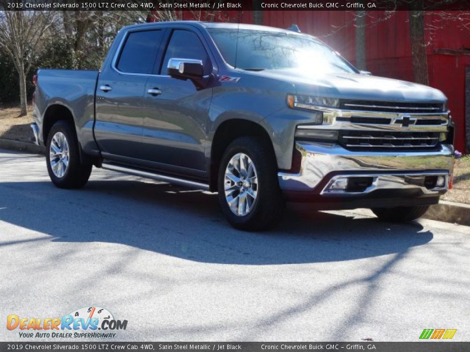 2019 Chevrolet Silverado 1500 LTZ Crew Cab 4WD Satin Steel Metallic / Jet Black Photo #1
