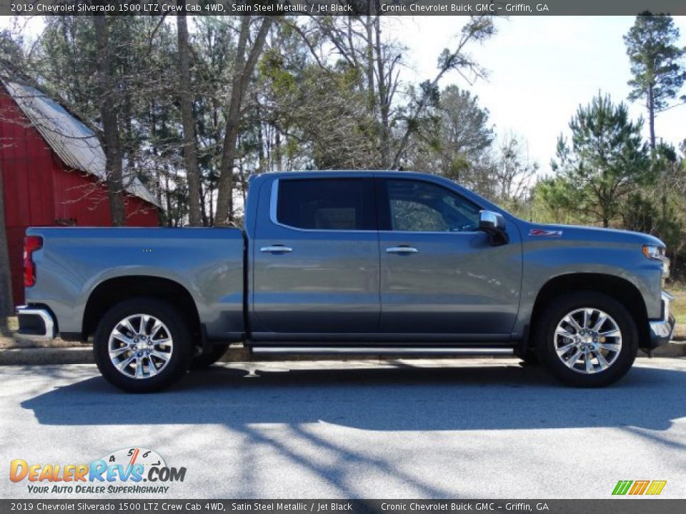 2019 Chevrolet Silverado 1500 LTZ Crew Cab 4WD Satin Steel Metallic / Jet Black Photo #2