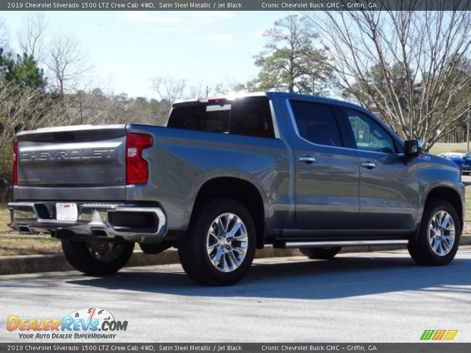 2019 Chevrolet Silverado 1500 LTZ Crew Cab 4WD Satin Steel Metallic / Jet Black Photo #3