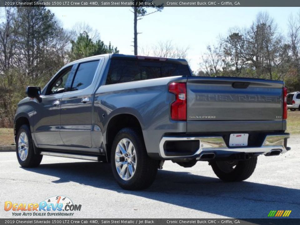 2019 Chevrolet Silverado 1500 LTZ Crew Cab 4WD Satin Steel Metallic / Jet Black Photo #6