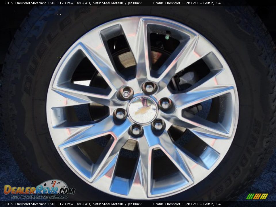 2019 Chevrolet Silverado 1500 LTZ Crew Cab 4WD Satin Steel Metallic / Jet Black Photo #11