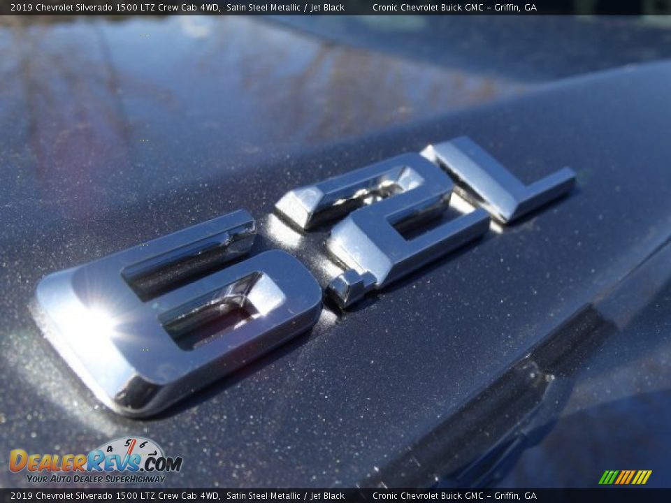 2019 Chevrolet Silverado 1500 LTZ Crew Cab 4WD Satin Steel Metallic / Jet Black Photo #12