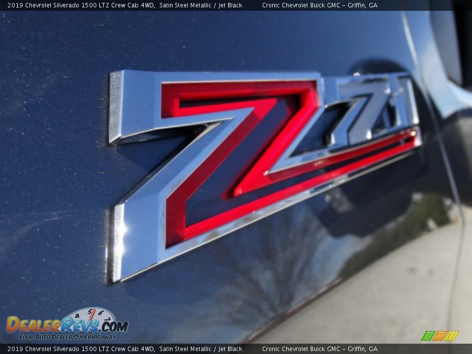 2019 Chevrolet Silverado 1500 LTZ Crew Cab 4WD Satin Steel Metallic / Jet Black Photo #13